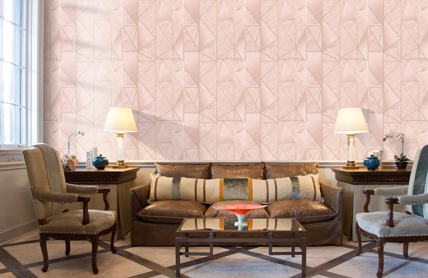 Обои 91144 фото в интерьере кабинета