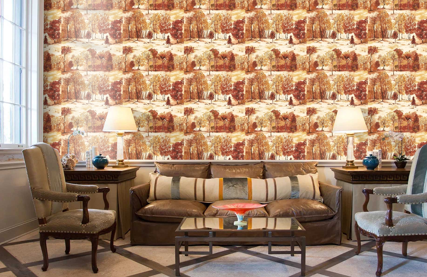 Обои 98560 фото в интерьере кабинета