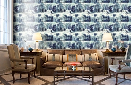 Обои 98563 фото в интерьере кабинета превью