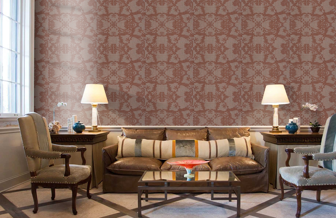 Обои BT2003 фото в интерьере кабинета