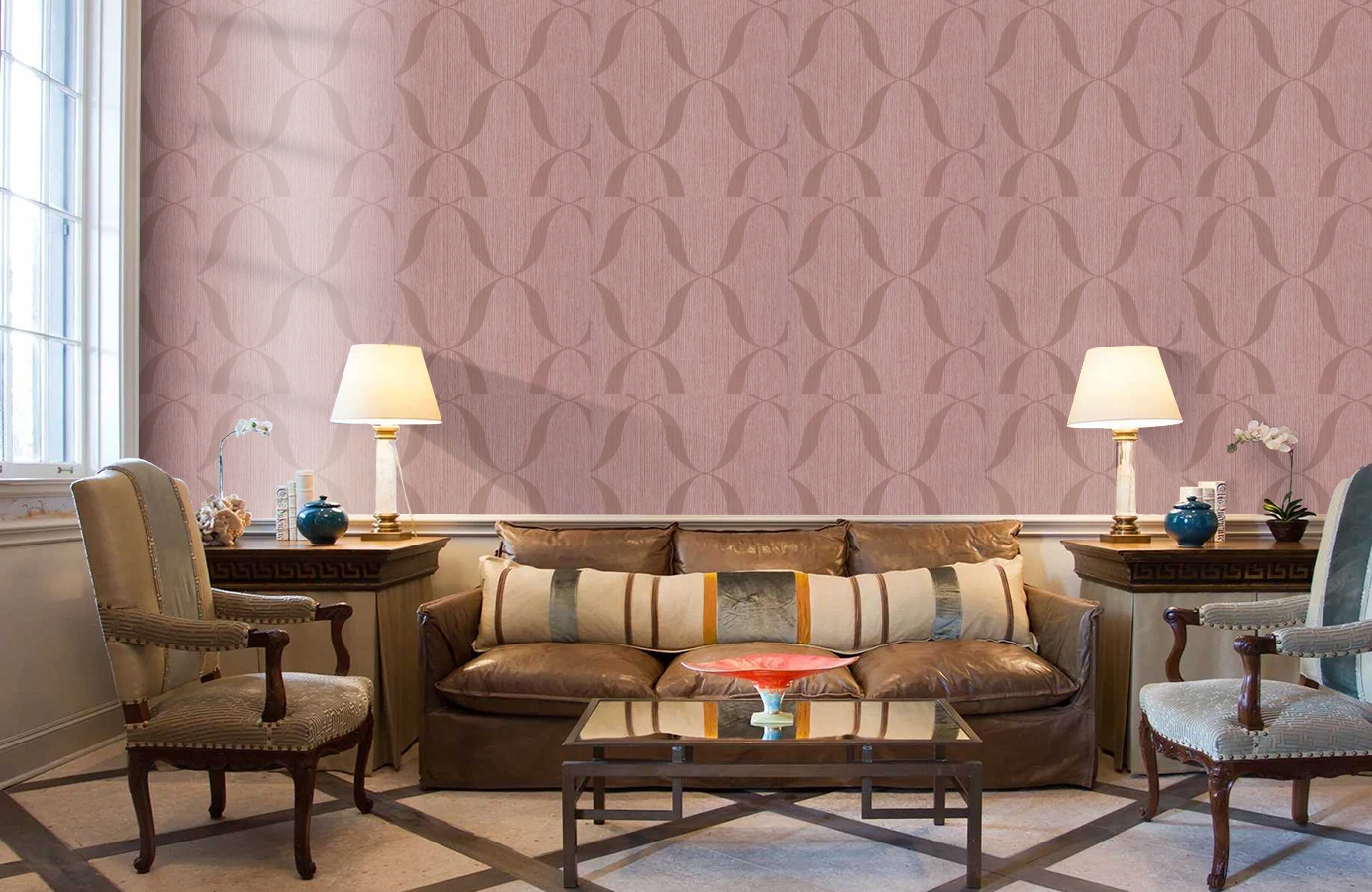 Обои BT3101 фото в интерьере кабинета