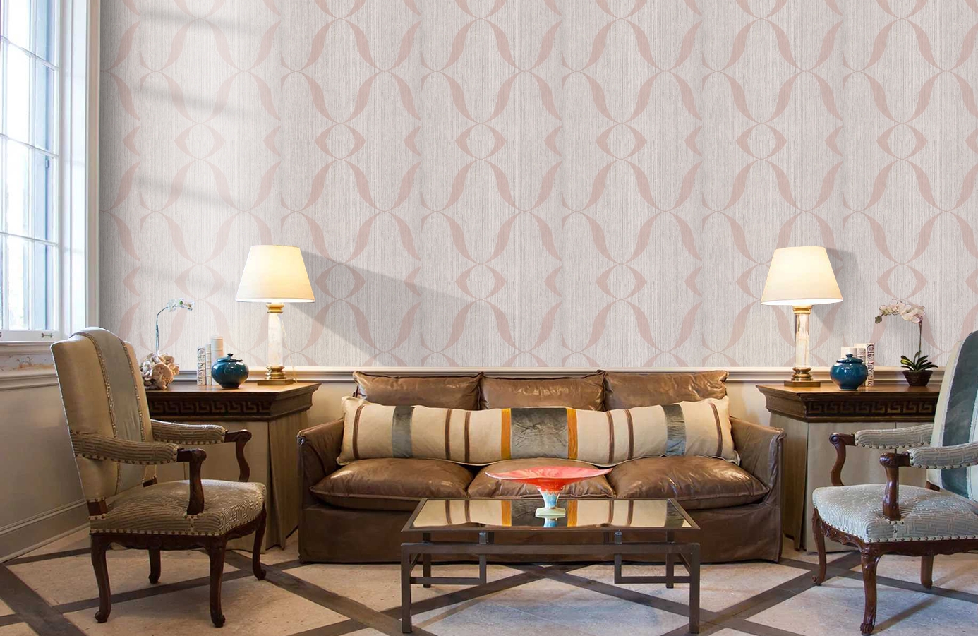 Обои BT3107 фото в интерьере кабинета