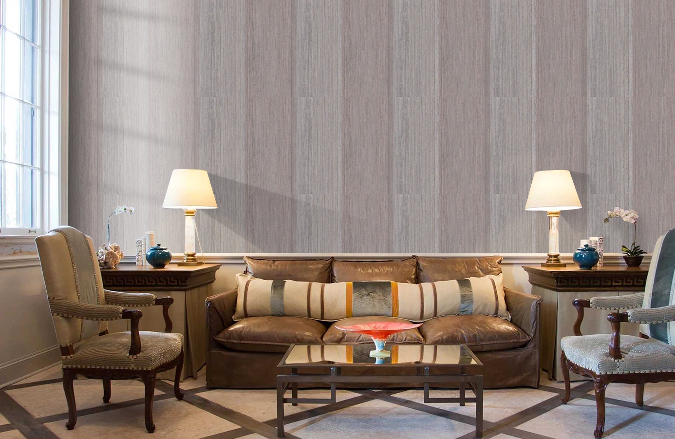 Обои BT4004 фото в интерьере кабинета