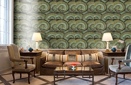 Обои DV40804 фото в интерьере кабинета превью