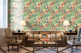 Обои JF3701 фото в интерьере кабинета превью