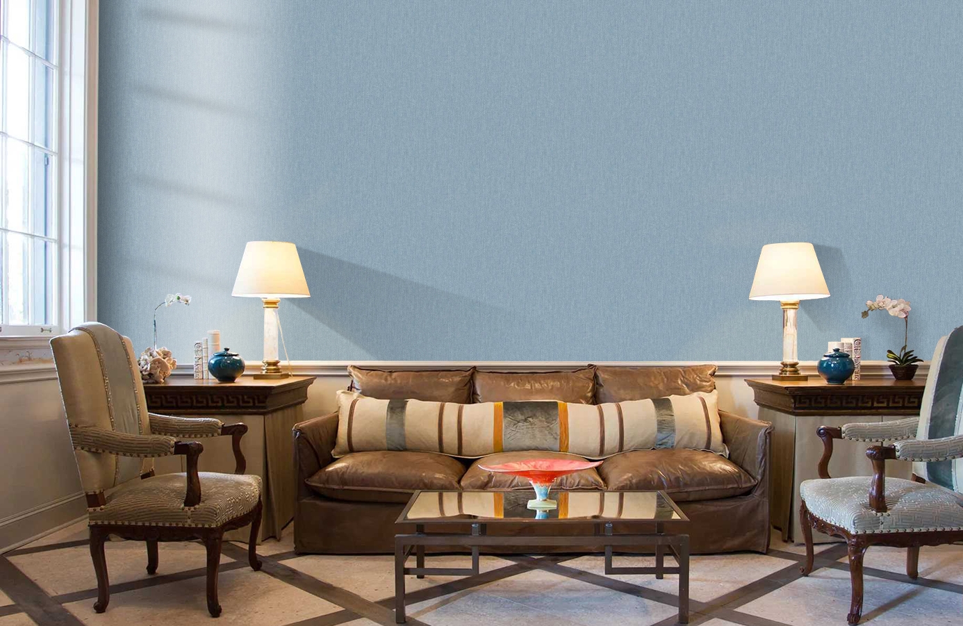 Обои JR1203 фото в интерьере кабинета