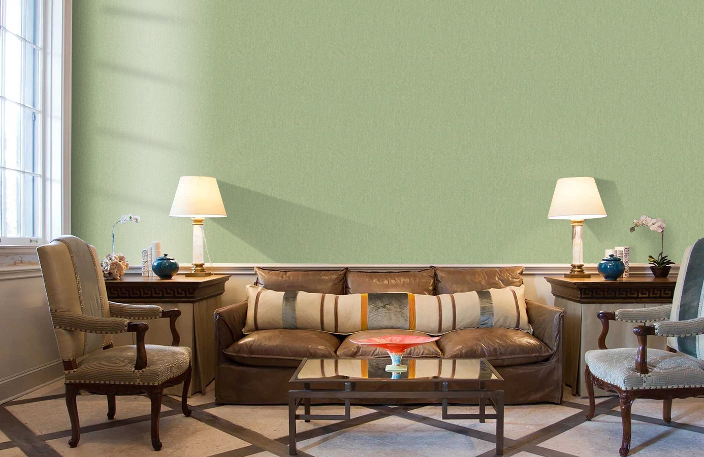 Обои JR1212 фото в интерьере кабинета