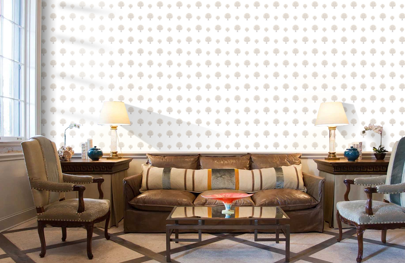 Обои JR2103 фото в интерьере кабинета