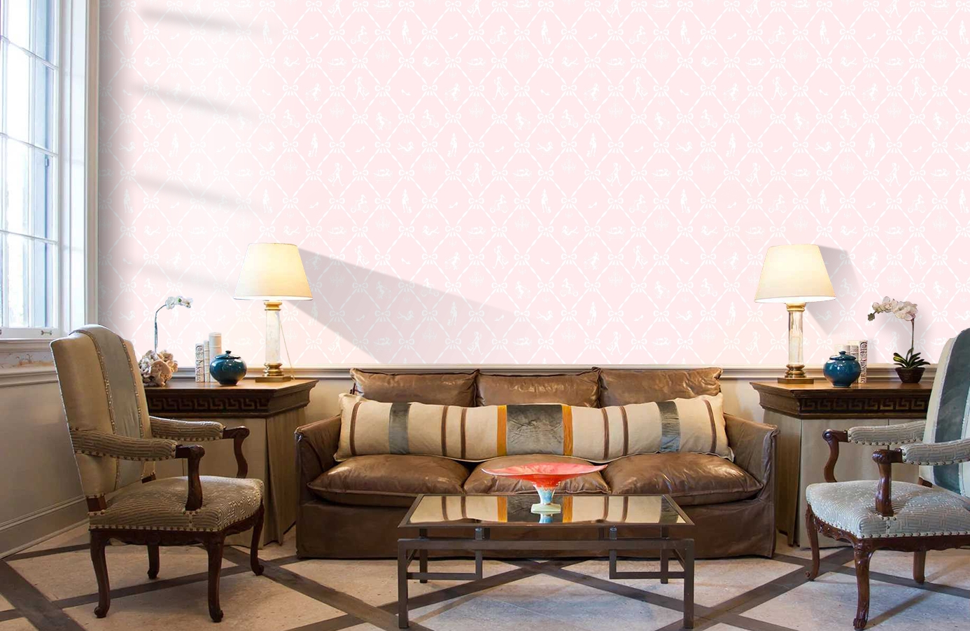 Обои JR3102 фото в интерьере кабинета