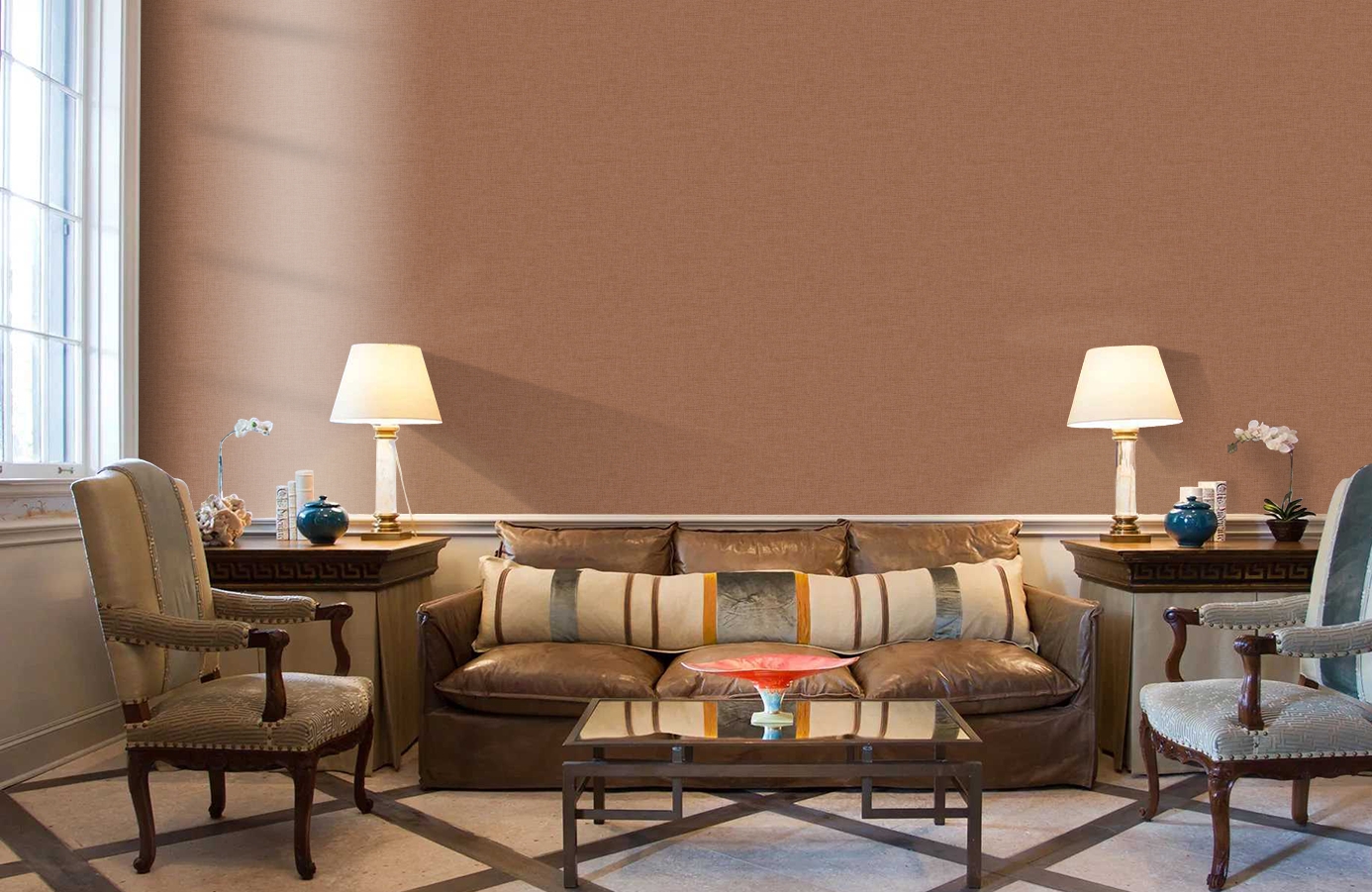 Обои MR71300 фото в интерьере кабинета