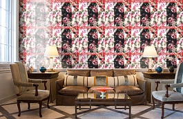 Обои VP3001 фото в интерьере кабинета превью