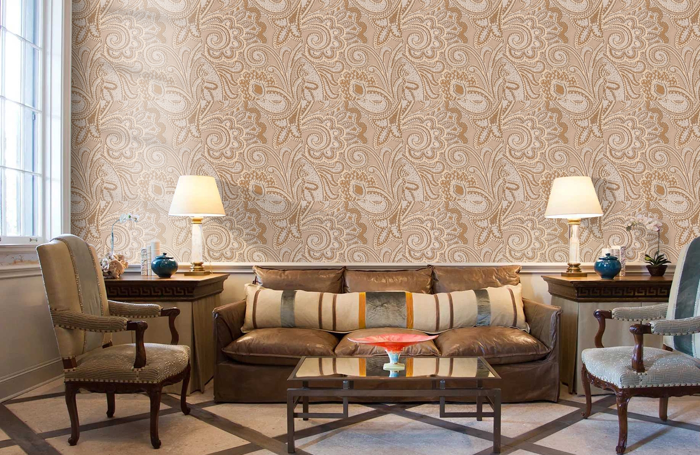 Обои 56823 фото в интерьере кабинета