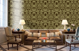 Обои 13233-30 фото в интерьере кабинета превью