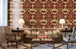 Обои 225009 фото в интерьере кабинета превью