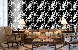 Обои 1966-2 фото в интерьере кабинета превью