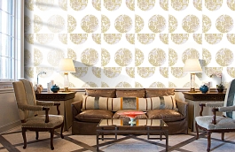 Обои 2031-9 фото в интерьере кабинета превью