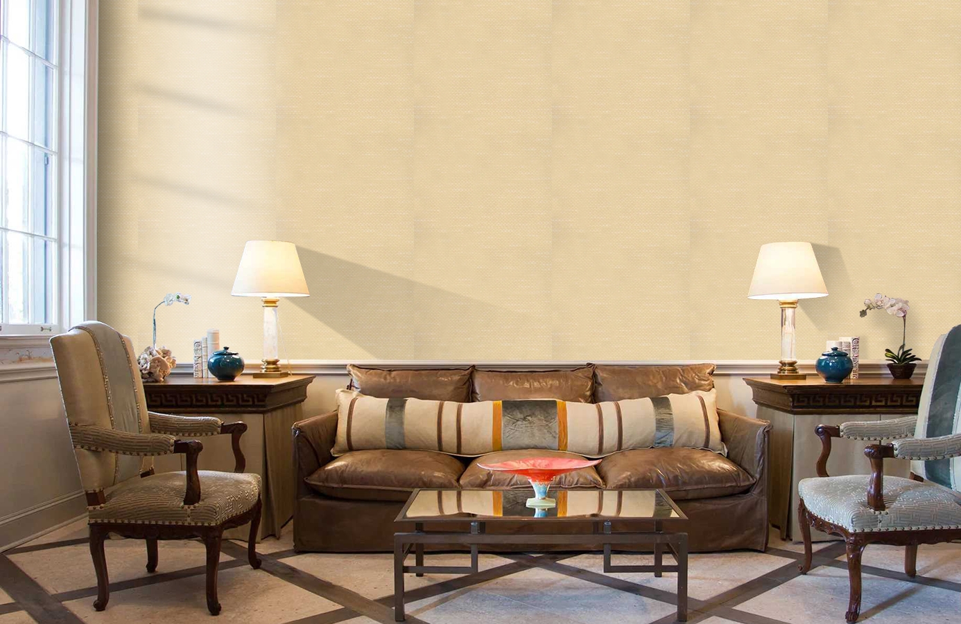 Обои 4830-4 фото в интерьере кабинета