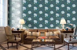 Обои 5234-1 фото в интерьере кабинета превью