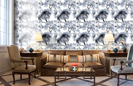 Обои 5268-1 фото в интерьере кабинета превью