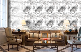 Обои 5268-2 фото в интерьере кабинета превью