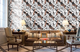 Обои 5269-1 фото в интерьере кабинета превью