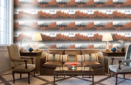 Обои 5276-1 фото в интерьере кабинета превью