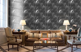 Обои 5348-2 фото в интерьере кабинета превью