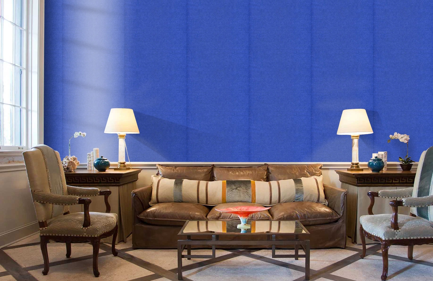 Обои 72221133 фото в интерьере кабинета