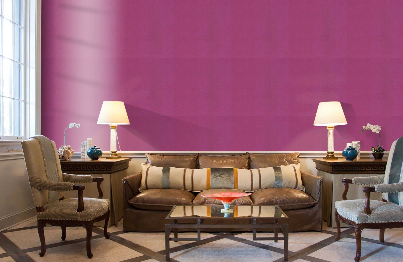 Обои 72221339 фото в интерьере кабинета