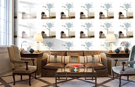 Обои M1002-2 фото в интерьере кабинета превью