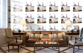 Обои M1003-3 фото в интерьере кабинета превью