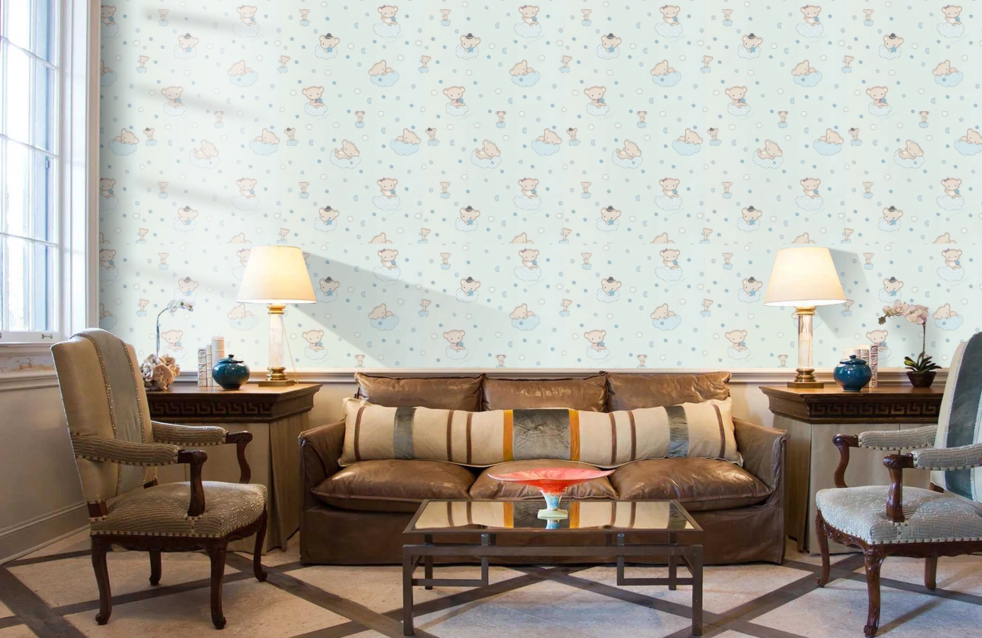 Обои 983094 фото в интерьере кабинета