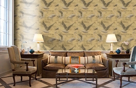 Обои WIL801 фото в интерьере кабинета превью