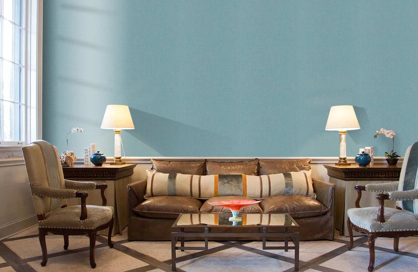 Обои 68526355 фото в интерьере кабинета