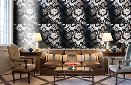 Обои 1330-21 фото в интерьере кабинета превью