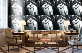 Обои 1331-37 фото в интерьере кабинета превью