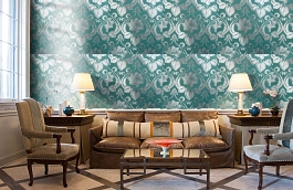 Обои 1332-12 фото в интерьере кабинета превью