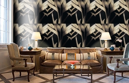 Обои 1765-16 фото в интерьере кабинета превью