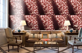 Обои 1771-17 фото в интерьере кабинета превью