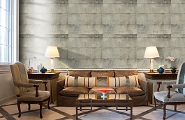 Обои Atlantis Cement AT02 фото в интерьере кабинета превью