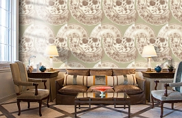 Обои Cargo Red фото в интерьере кабинета превью