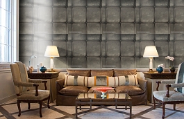 Обои Colonial Charcoal CO01 фото в интерьере кабинета превью