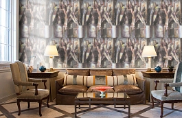 Обои Paintbox B Multi PBX1B фото в интерьере кабинета превью