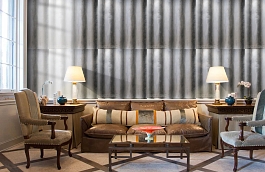 Обои Palmer Steel PA02 фото в интерьере кабинета превью