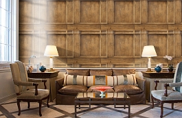 Обои Regent Light Oak RE05 фото в интерьере кабинета превью