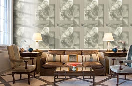 Обои Rockefeller C Multi фото в интерьере кабинета превью