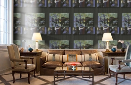 Обои Rockefeller C Stone фото в интерьере кабинета превью