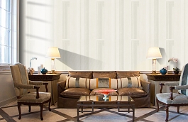 Обои Trianon White TR04 фото в интерьере кабинета превью