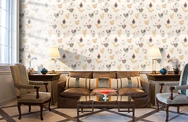 Обои PW78007-4 фото в интерьере кабинета превью