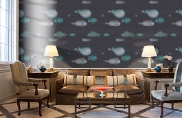 Обои 114-16032 фото в интерьере кабинета превью